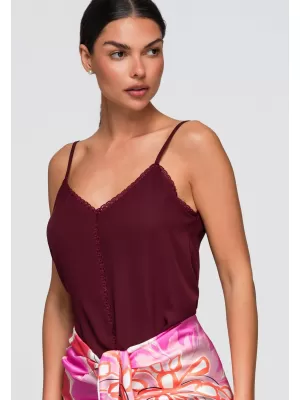 Ženski brezrokavnik OMBRE OW-TS-E0057 BORDO