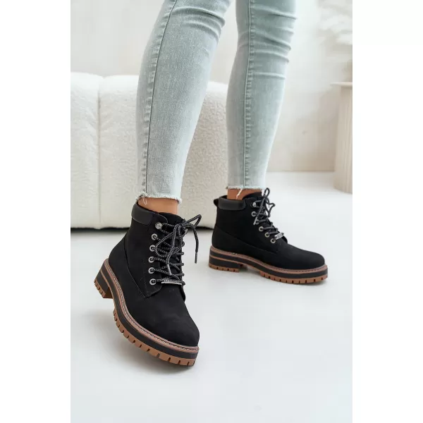  Ženski gležnjarji BIG STAR SHOES OO274A290 ČRNA 