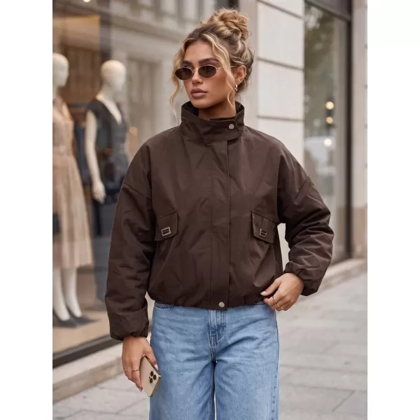  Ženska jakna DSTREET TY6022 RJAVA 