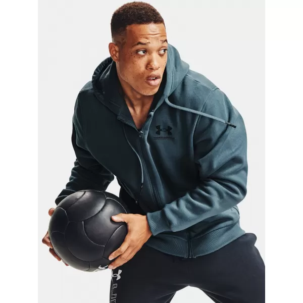  Moški pulover UNDER ARMOUR RIVAL FLEECE AMP FZ HD 1357113-467 MODRA 