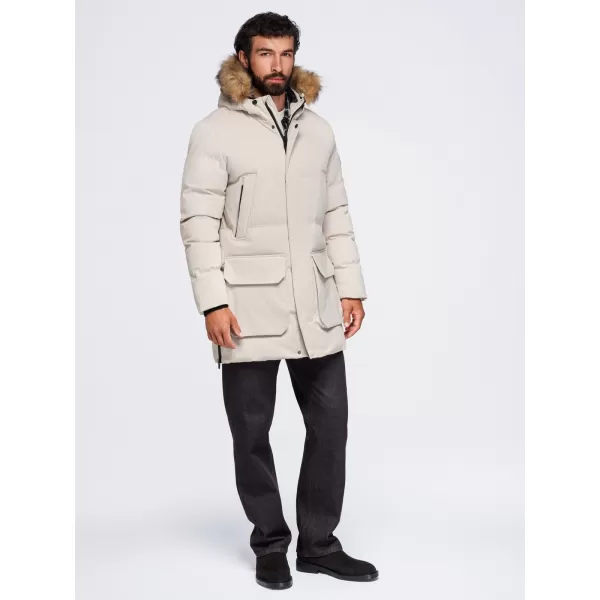  Moška parka OMBRE OM-JALJ-0310 KREMA 