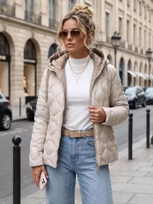 Ženska jakna DSTREET TY5884 SVETLO SIVA