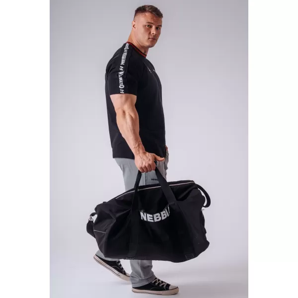 Moške majice s kratkimi rokavi NEBBIA OLYMPIA MUSCLE COVER 942 ČRNA 