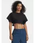 Ženska majica s kratkimi rokavi UNDER ARMOUR CROPPED SCRIPT SS TEE 6009677-008 ČRNA