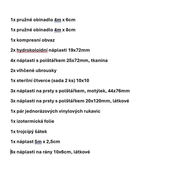  Komplet prve pomoči RESTUBE 