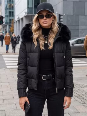 Ženska jakna DSTREET TY5828 ČRNA