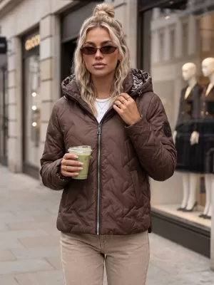 Ženska jakna DSTREET TY5772 RJAVA