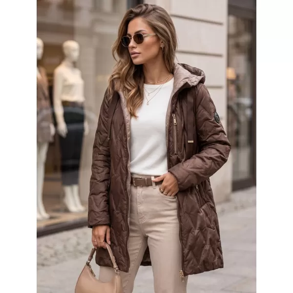  Ženska jakna DSTREET TY5769 RJAVA 