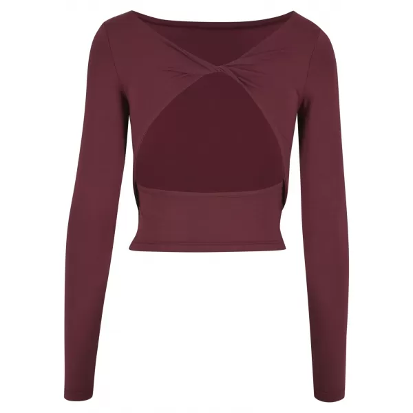  Ženska majica s kratkimi rokavi URBAN CLASSICS TB7721 ČEŠNJA 