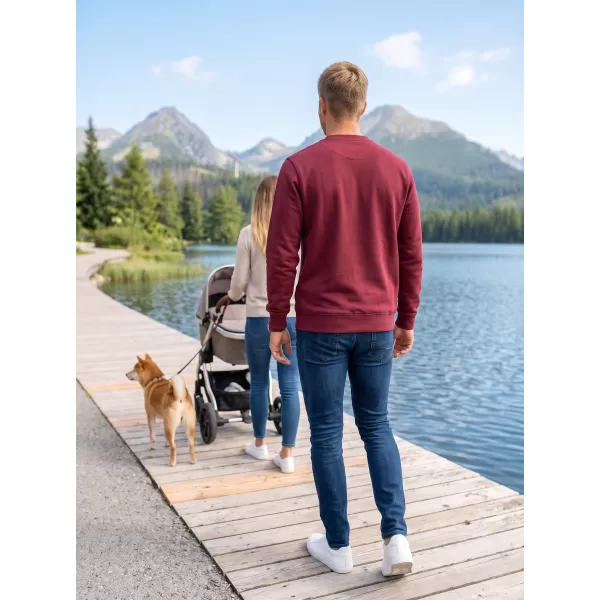  Moški pulover ALTISPORT NP/ALMST43001 BORDO 