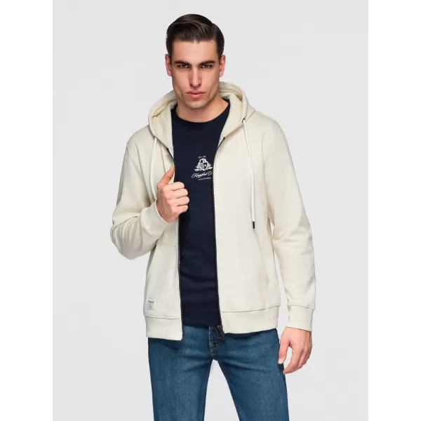  Moški pulover OMBRE OM-SSBZ-0272 KREMA 