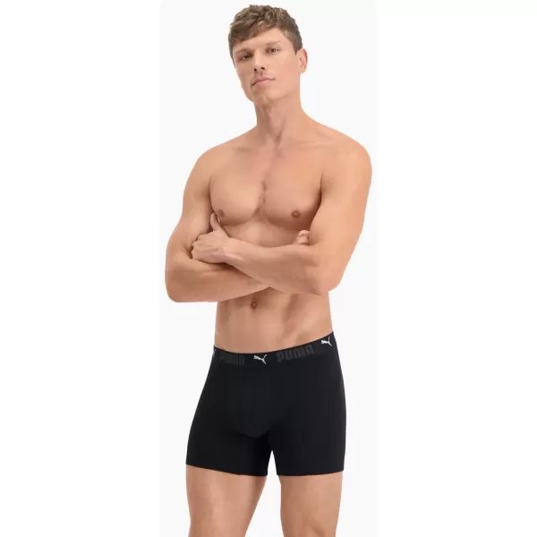  Moške boksarice PUMA SPORT COTTON BOXER 2P 93552101 ČRNA 