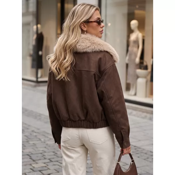 Ženska jakna DSTREET TY5694 RJAVA 