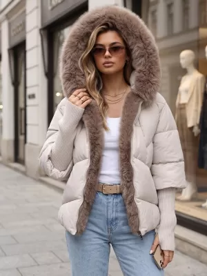 Ženska jakna DSTREET TY5986 SVETLO SIVA