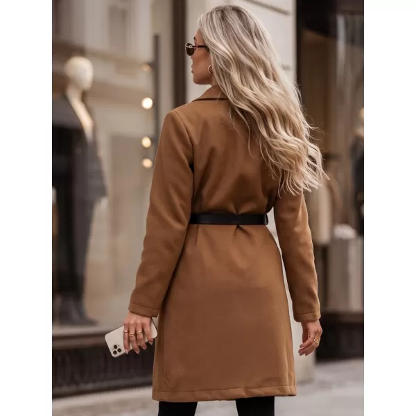  Ženski plašč DSTREET NY0641 KARAMELA 