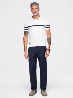 Moška polo majica OMBRE OM-POSS-0177 BELA