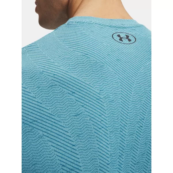  Moška majica s kratkimi rokavi UNDER ARMOUR VANISH SEAMLESS NOVELTY SS 6010603-425 MODRA 