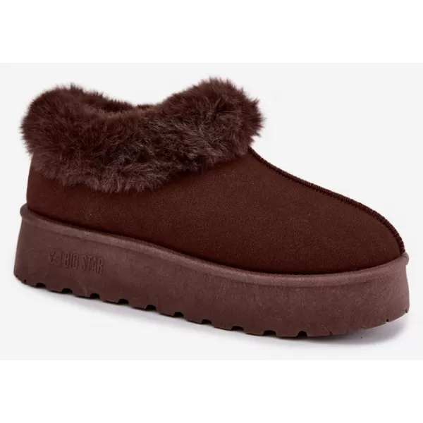  Ženski snežaki BIG STAR SHOES UU274203 RJAVE/BEŽ SENCE 