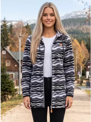 Ženski pulover iz flisa ALTISPORT ILANI ČRNA