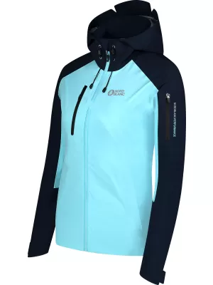 Ženska nepremočljiva jakna NORDBLANC HEYDAY NBSJL8316 SVETLO MODRA