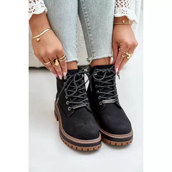  Ženski gležnjarji BIG STAR SHOES OO274A290 ČRNA 