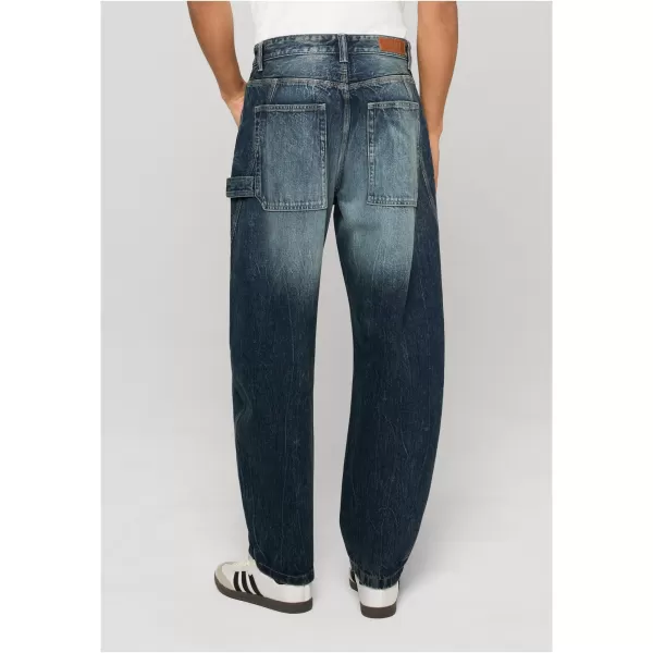  Moške hlače URBAN CLASSICS TB8057 TEMNO MODER MARMOR PRAN 