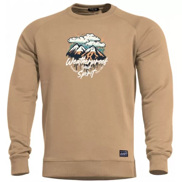  Moški pulover PENTAGON HAWK WEATHERPROOF K09019-WE RJAVO RJAVA 