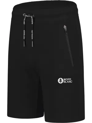 Moške bombažne kratke hlače NORDBLANC RELAXEDFIT NBSPM8254 ČRNA
