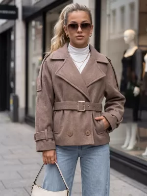 Ženski plašč DSTREET NY0793 BEŽ