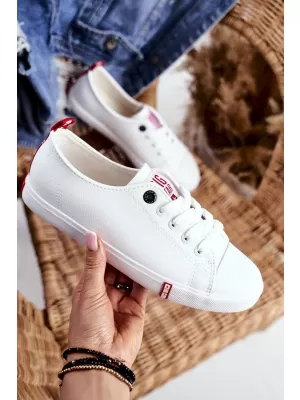Ženske superge BIG STAR SHOES GG274005 BELA/RDEČA