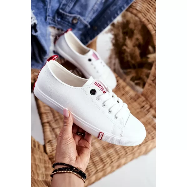  Ženske superge BIG STAR SHOES GG274005 BELA/RDEČA 
