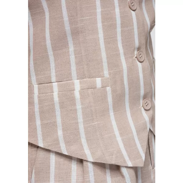  Ženski plašč OMBRE OW-VE-E0008 BEŽ 
