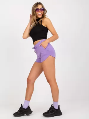 Ženske kratke hlače BASIC FEEL GOOD AP-SN-119.07 VIJOLIČNA