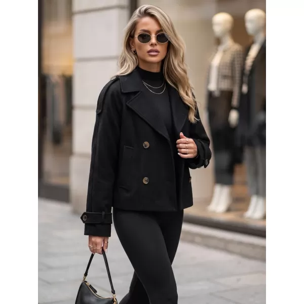  Ženski plašč DSTREET TY6016 ČRNA 