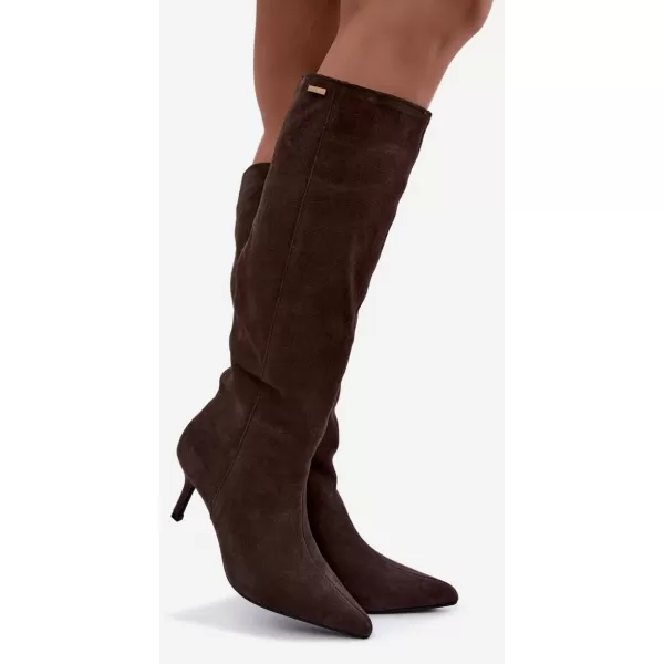  Ženski škornji BIG STAR SHOES UU274495 RJAVE/BEŽ SENCE 