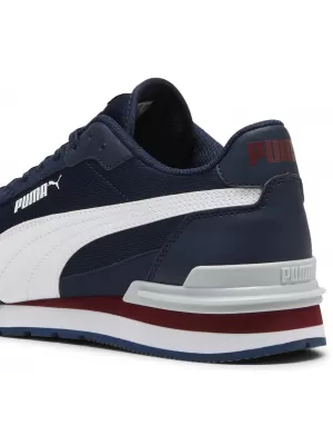 Škornji PUMA ST RUNNER V4 MESH 39966602 CLUB NAVY/ CLUB MORNARSKO/PUMA BELA/TEAM REGAL RDEČA/PLATINASTO SIVA