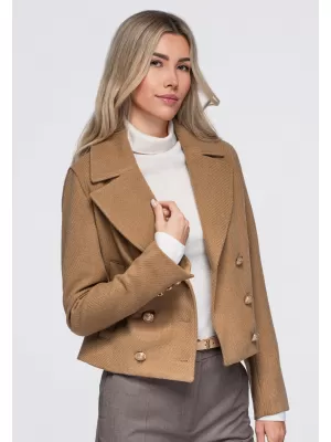 Ženska jakna OMBRE OW-BL-E0008 KAMELA