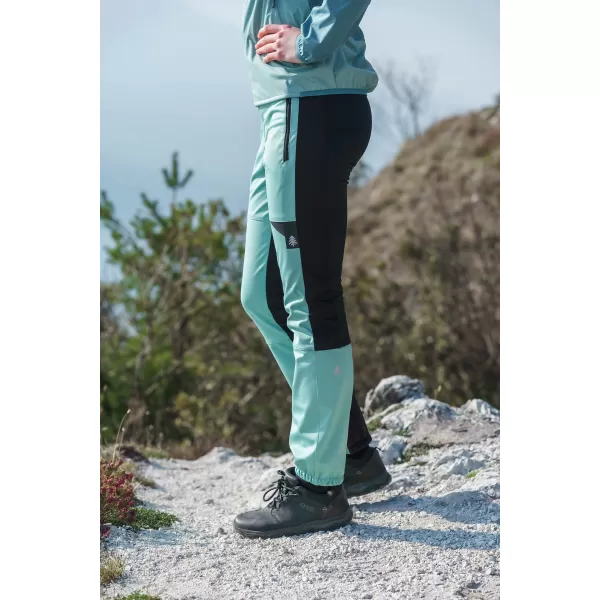  Ženske nepremočljive hlače za več športov NORDBLANC ELISA NBSPL8326 ZELENA 
