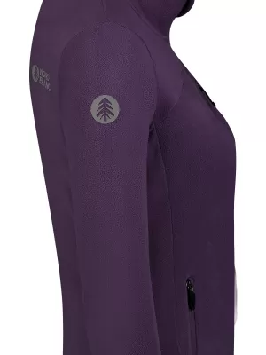 Lahek ženski pulover iz flisa NORDBLANC MAPLE NBSFL8374 TEMNO VIJOLIČNA
