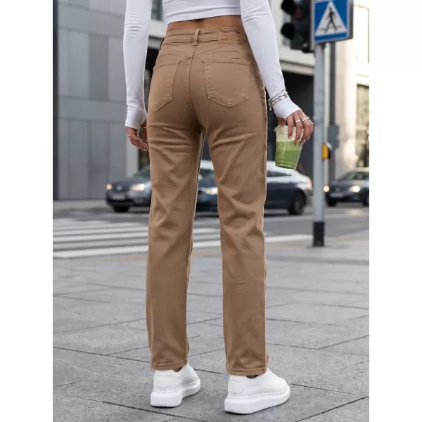 Ženske hlače DSTREET UY3095 KARAMELA 