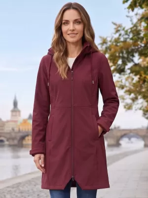 Ženski topel softshell plašč ALPINE PRO IBORA 2 RODODENDRON
