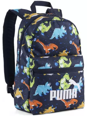 Nahrbtnik PUMA PHASE AOP SMALL BACKPACK 09132414 PUMA NAVY/SPORTY DINO AOP