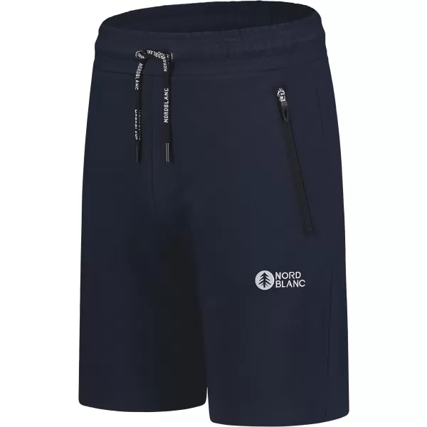  Moške bombažne kratke hlače NORDBLANC RELAXEDFIT NBSPM8254 TEMNO MODRA 