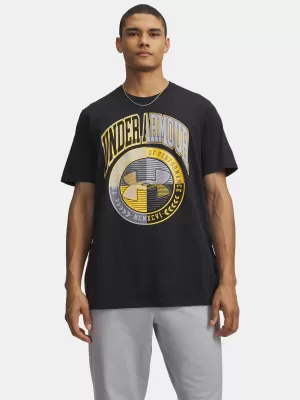 Moška majica s kratkimi rokavi UNDER ARMOUR M VARSITY CREST SS 6009249-001 ČRNA