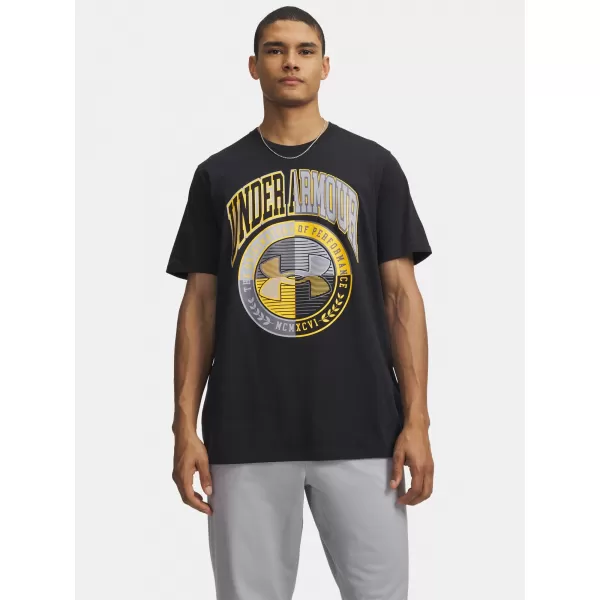  Moška majica s kratkimi rokavi UNDER ARMOUR M VARSITY CREST SS 6009249-001 ČRNA 