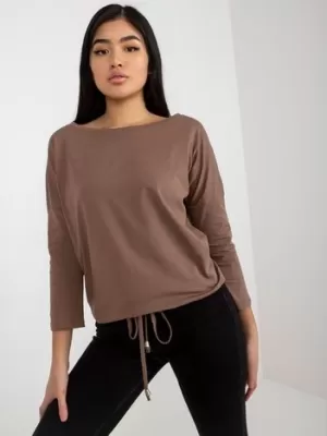 Ženska bluza BASIC FEEL GOOD RV-BZ-4691.26 RJAVA