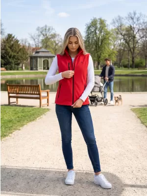 Ženski brezrokavnik iz flisa ALTISPORT ALW002525 RDEČA
