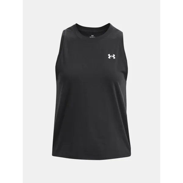  Ženski brezrokavnik UNDER ARMOUR UA ESSENTIAL CTTN STRCH TANK 1376959-001 ČRNA 