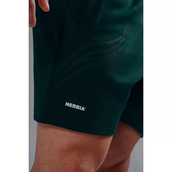  Prevelike kratke hlače za trening NEBBIA PRIMAL 876 TEMNO ZELENA 