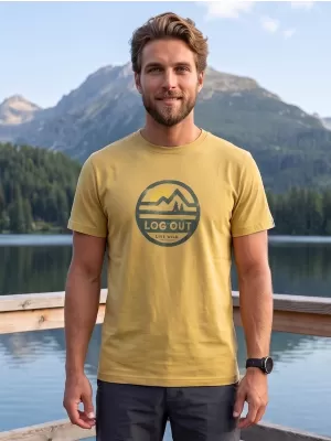 Moška majica s kratkimi rokavi ALPINE PRO TERMES 4 RAZLIČICA JUŽNI MAH PC